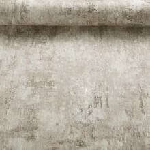 Swehooirt Concrete Wallpaper - Brown and Gold Wallpaper for Living Room, Bedroom, Fireplace - Beige Decorative Luxury Wall Paper with Distressed Patt