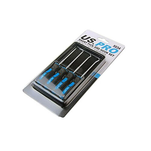 us pro US PRO Professional 4 Piece 115mm Hook and Pick Set BER5034 1
