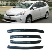 Window Visors Rain Guards for Toyota Prius V 20122019 Side Deflectors Protect From Sun Glare
