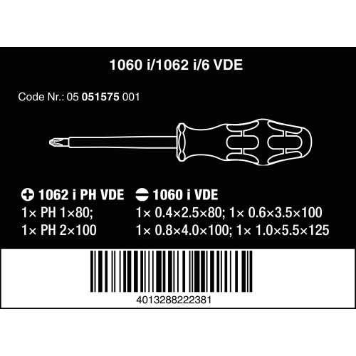 Wera 1060 i/1062 i/6 1
