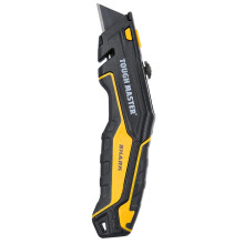TOUGH MASTER Utility Knife, Retractable Function Plus 4 Piece SK2 Blades, Aluminium Alloy Handle, Comfortable Grip Ideal for Cutting Plastic, Paper,