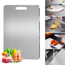 Titanium Cutting Board DoubleSided FoodGrade Hygienic Nonporous Surface for Meat Vegetables M