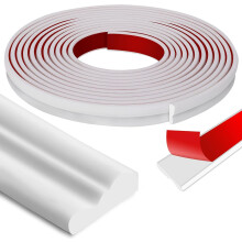 20 Ft x 1.6''/6.1Mx4CM Wall Decoration Molding Trim - Self-Adhesive 3D Chair Rail Panel Molding - Flexible DIY Wall Trim