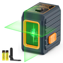 CIGMAN Green Laser Level with Self-Levelling and Manual Modes, 30m Range (Pulse Mode Extend 50m with Receiver), 4 Brightness Levels, 0.3mm/m High Pr