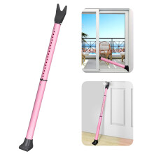 Security Bar for Door Entrance, Sliding Door Lock, Entrance Door Handle, Pink