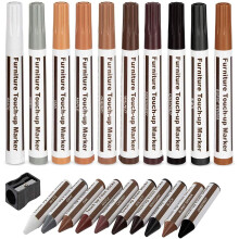 DAIXISM Furniture Repair Kit Wood Markers Wax Sticks,for Stains, Scratches, Floors, Tables, Desks, Bedposts, Touch Ups, and Cover Ups(21), Multicolor