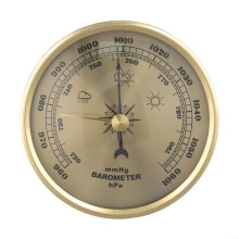 Elegant Gold Finish Indoor Outdoor Weather Station with Barometer Thermometer Hygrometer for Home