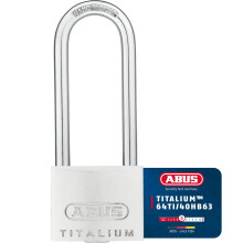 ABUS Titalium 64TI/40HB63 Padlock with high Shackle - Basement Lock with Lock Body Made of Special Aluminium - Hardened Steel Shackle - ABUS Security