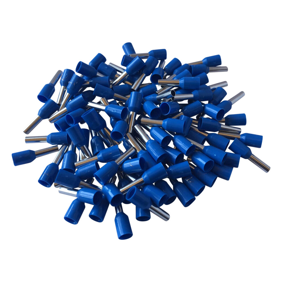 Gtse 100 Pcs Blue Single Entry 2.5Mmâ² Bootlace Ferrule Connector Insulated Cord Pin End Terminals 41368671