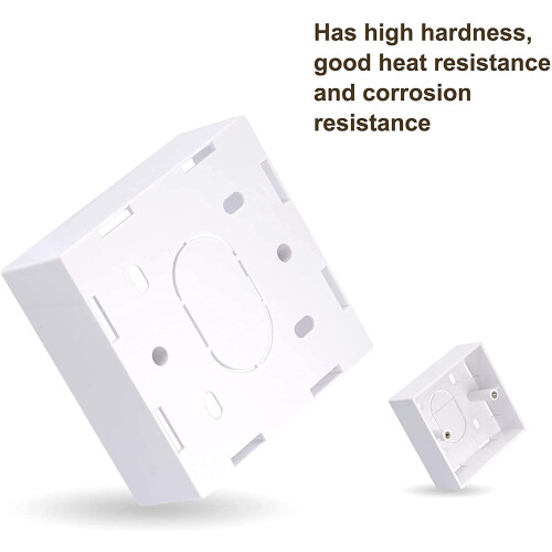 VCELINK Surface Mount Back Box for Network Wallplate Ethernet Faceplate 1 Gang 32mm White, 2 Pack 2
