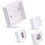 VCELINK Surface Mount Back Box for Network Wallplate Ethernet Faceplate 1 Gang 32mm White, 2 Pack 4