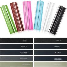 Honoson 70 Pcs Sanding Sticks Polishing Sticks Fine Sanding Twig Coded Abrasive Sand Twig for Plastic Models Assorted Metal and Wood Sand Tools Acces