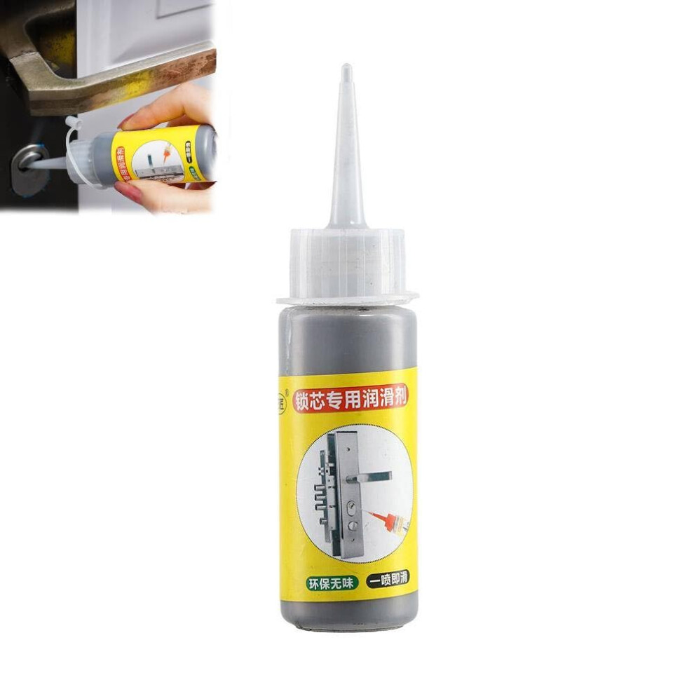 Graphite Powder Lubricant,60ml Graphite Lubricant with Fast-Acting Graphit, Multifunctional Dry Graphite Lubricant,Door Window Lock Lubricant,For Win