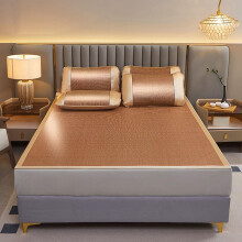 Bamboo Cooling Sleeping Mat Foldable Breathable Rattan Bed Pad for Summer Single 90cm Color C