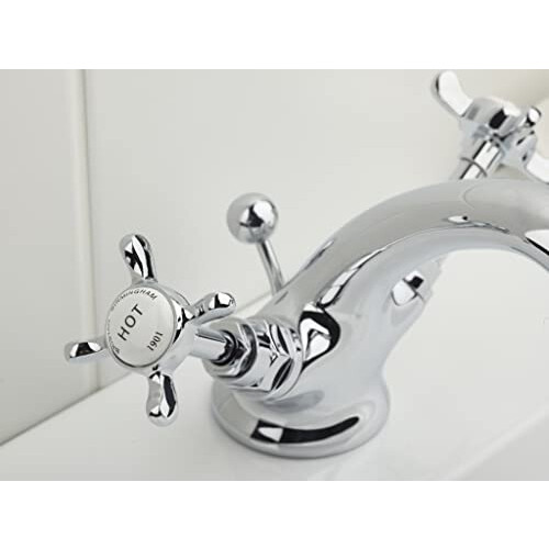Bristan Bristan N BAS C CD 1901 Basin Mixer with Pop-Up Waste - Chrome 1