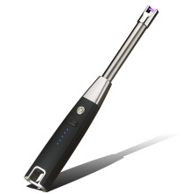Electric Arc Lighter Windproof Plasma USB Rechargeable with LED Display for Candles BBQ Camping