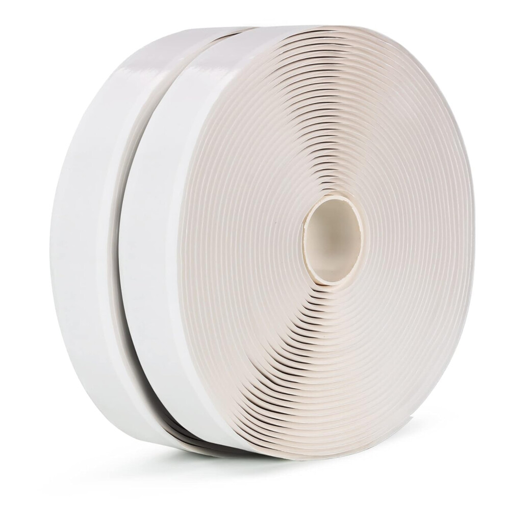 Llpt Butyl Seal Putty Tape(2 Pack) | For Leak Proof Rv Repair Window Glass Boat Sealing Roof Pipe Patching(Wst342) | White | 3Mm Thick X 19Mm Wide X 33647708