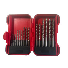 Sivitec 15PCs TCT Masonry Drill Bit Set Carbon Steel Tungtsten Carbide Bits for Brick, Masonry, Block and Stone with Soft-grip Storage Case