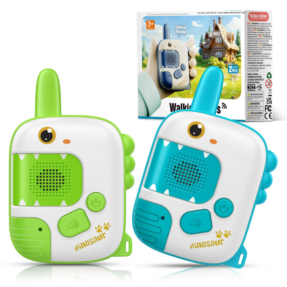 Wootoyz 2Pcs Walkie Talkie For Kids, Dinosaur Toys For Boys 3 4 5 6 7 8 Year Old Boy Toy For Kids Age 3-9 Walkie Talkies Outdoor Garden Toys Age 4-8 69264665