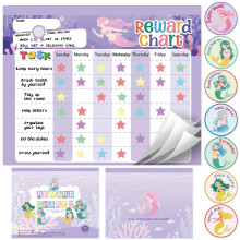 Chore Chart for Kids, Magnetic Reward Chart for Kids at Home, Behavior Chart Pad with 26 Chore Charts, 1680 Star Stickers, 84 Motivational Stickers t
