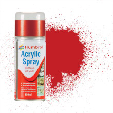 Humbrol Modellers Spray Paint - AD6220 No 220 Italian Racing Red 150ml - Model Paints for Plastic Kits, Fast-Drying for Crafting Surfaces Including P