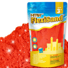 NiToy 2.2Lbs/1kg Play Sand, Never Dries Out-Fun for 3 Years and up Kids Bulk Refill for Sensory Sand Box Toys, Ideal for Shaping, Squeezing and Moldi