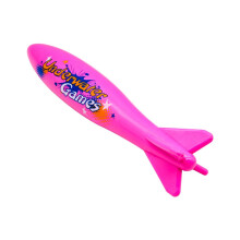 TOPWAYS 9" Large Pool Torpedo Rocket Spins & Glides Up to 30 Feet Like Underwater Football for Under Water Passing Games Underwater Torpedo Diving To