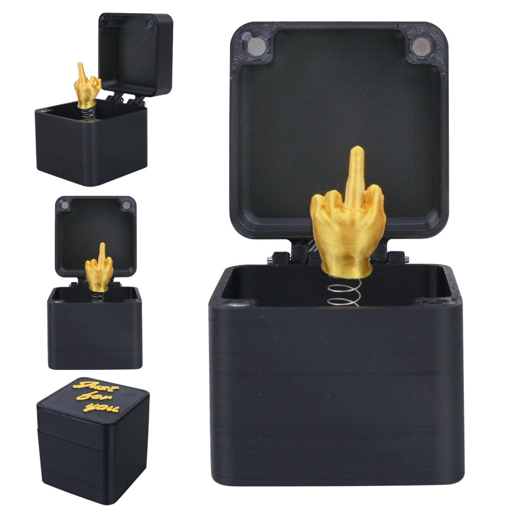Sgqtzdzq Middle Finger Gifts, Hilarious Middle Finger Surprise Gift Box, Spoof Hand Prank Pop Up Prop With Box For Adults,Perfect Adult Prank Pop Up