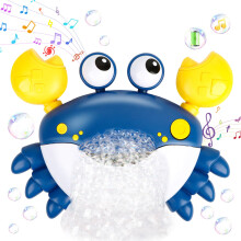 JoiTale Baby Bath Toys, Rechargeable Bath Bubble Machine with 12 Songs, Automatic Crab Bubble Maker Bath Toy for Toddler, Sensory Shower Toy for 1-6