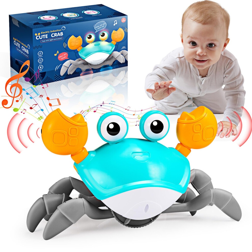 Hapikids Women's Crawling Crab Toy, Baby Toys 6 To 12 Months Gifts For 1 Year Olds Girls Boys Baby Sensory Toys For 1 2 3 Year Olds Boy 1St Birthday Gifts Fo