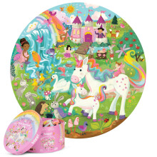 Boppi puzzles for 5+ year olds / 150 Piece Round Circle Fairies, Animals and Unicorn Jigsaw Puzzles for Kids Aged 5-8 Made with 100% Recycled Card –