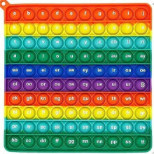 Ranzah Pop Fidget Toy Number Alphabet Phonics Bubble Popper Sensory Poppet Toy For Kids ADHD Stress Anxiety Relief School Montessori Early Learning T