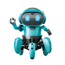 CONSTRUCT & CREATE Tobbie the Self-Guiding AI Robot Build Your Own STEM Kit Blue
