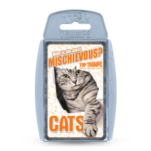Top Trumps Cats Classics Card Game, learn about the Bengal cat, British Shorthair and the Siberian cat in this educational packed game, great gift fo