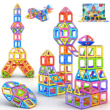 COOLJOY Magnetic Tiles for Kids, Magnetic Building Blocks, 40PCS Magnetics Construction Block Games, Learning Educational Construction Toys for Boys