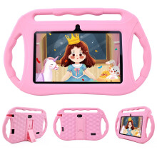 Veidoo 7 inch Android Kids Tablet, 2GB+32GB, WiFi, IPS Screen, Children Tablet with Parental Control, Games, Educational App for Toddlers(Pink)