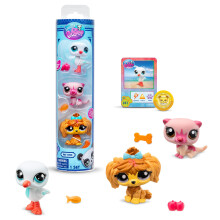 Littlest Pet Shop Series 2 Pet Trio Tube Country Pets | Each Pet Trio Tube Contains 3 LPS Mini Pet Toys 1 Accessory 1 Collector Card And 1 Virtual Co