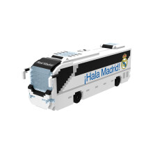 FOCO Officially Licensed Real Madrid CF BRXLZ Bricks 3D Football Coach Building Set