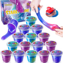YOPINSAND 15 Pack Galaxy Slime Kit, Slime Party Favors for Kids, Stretchy & Non-Sticky, Slime Toy for Boys Girls 5-12