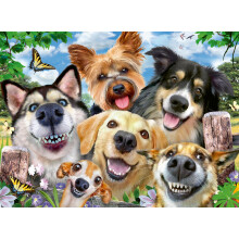 Ravensburger Selfies Dogs' Delight 500 Pieces Jigsaw Puzzle for Adults and Kids Age 10 Years Up
