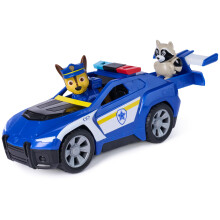 Paw Patrol: Search & Rescue, Chase Rescue Cruiser Vehicle with 2 Figures, Police Car Toy with Pull-Back Action, Kids Toys for Boys and Girls Ages 3+