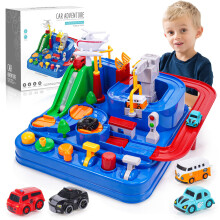 EUTOYZ Car Adventure Toys for 3 4 5 6 Year Old Boys Gifts for 3 4 5 6 Year Old Boys Toys Age 3-6 City Rescue Preschool Educational Toy Xmas Gifts for