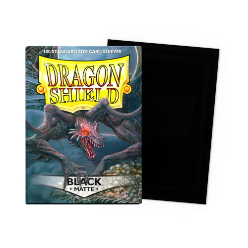 Dragon Shield 11002 Matte Standard Size Sleeves 100pk-Black 1