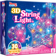 Klever Kits 3D String Art Kit for Kids,Arts and Crafts for Kids Ages 8 9 10 11 12,DIY Lantern Craft Set for Boys Girls,Light Up String Light Toy with