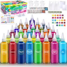 PATIFEED Tie Dye Kit for Kids and Adults, 32 Colours 80ML Bottles Fabric Tye Dye Kits, Arts and Crafts Tyedyedye Kit Gifts for Girls and Boys Large G