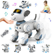 VATOS Remote Control Robot Dog Toy for Kids - Interactive Touch & Follow 17 Functions Robot Puppy, Programmable Smart Walking Intelligent Dancing RC