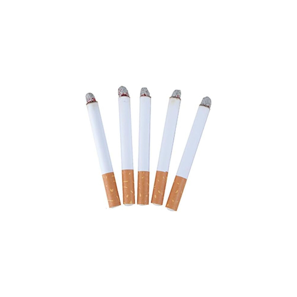 Maak Pack Of 5 Fake Cigarettes Toys Fake Lit Cigarettes Puff Cigarette Realistic Look Practical Joke - False Cigarettes Funnyman Jokes Bag Gift Play Trick