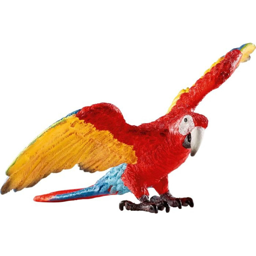 Schleich 14737 Macaw Wild Life Toy Figurine For Children Aged 3-8 Years