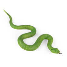 SIENON Realistic Fake Snakes Toy Soft Rubber Snake Figure Garden Snake Scare Birds and Squirrels, Green Snake Toy Figurines Stress Relief Gag Toys Ha