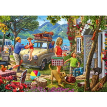 Ravensburger Holiday Cottage 1000 Piece Jigsaw Puzzle – Charming Summer Family Cottage Scene by Artist Steve Read
